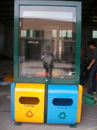 戶外廣告垃圾箱批發(fā)零售，弘盛廣告制品廠專業(yè)制造